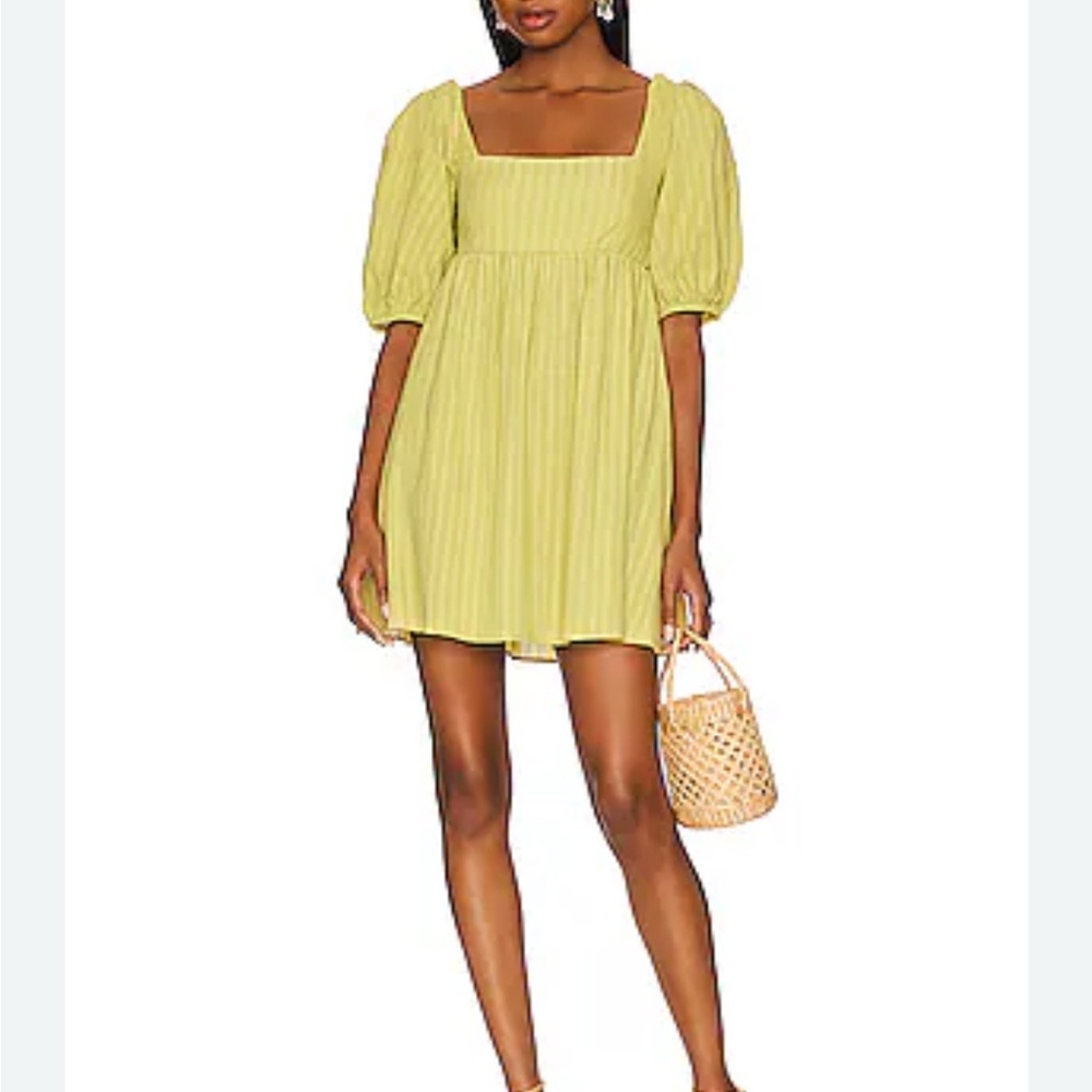 Show Me Your MuMu Lime Green Mini Dress
